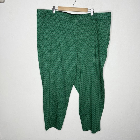 Lane Bryant The Lena Ankle Pants Moderately Curvy Fit Green Business Women's 28‎ - Picture 1 of 8